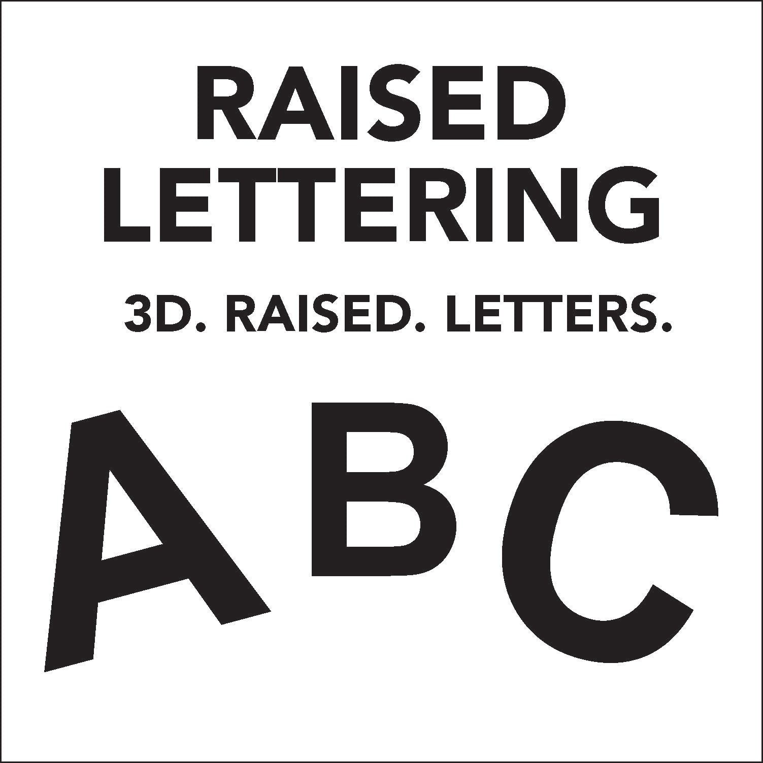 Raised Lettering The CondoSigns Store