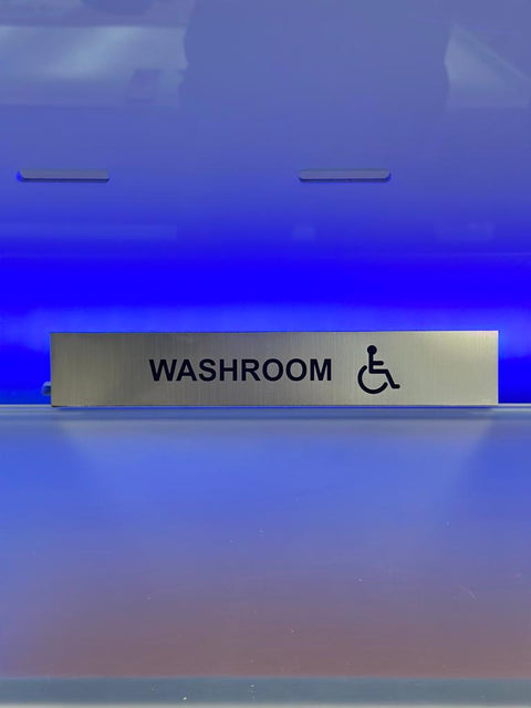 Washroom with Accessible Logo