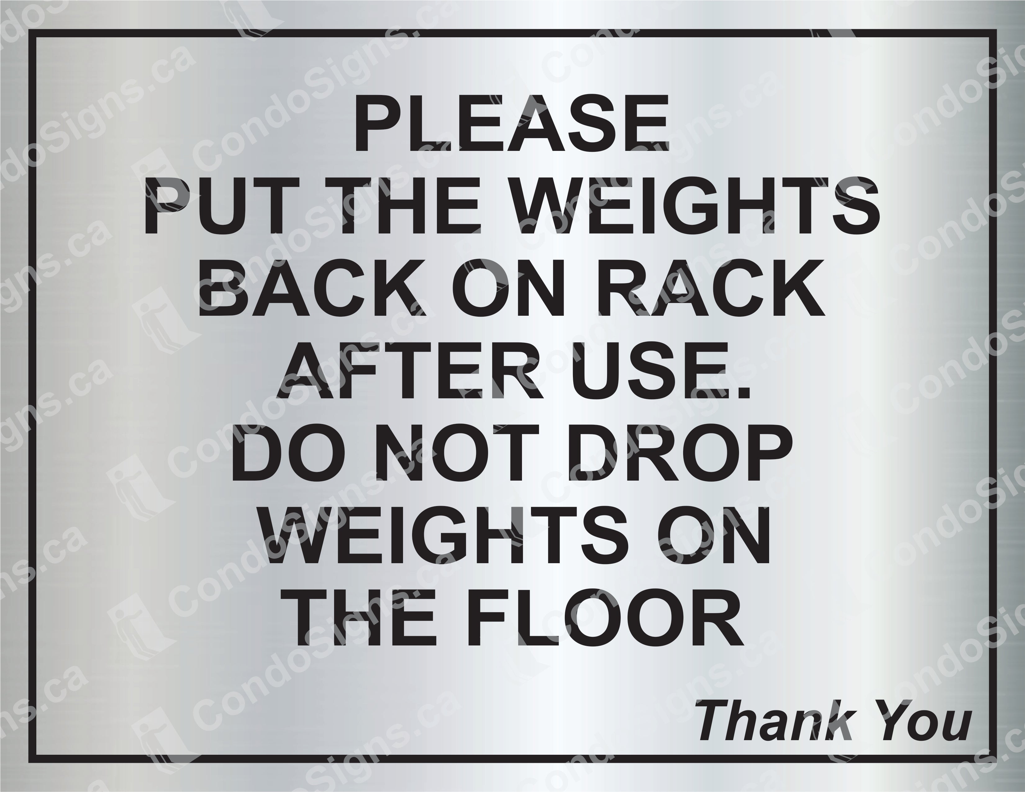 Exercise Re Rack Your Weights Please Put The Weights Back On The