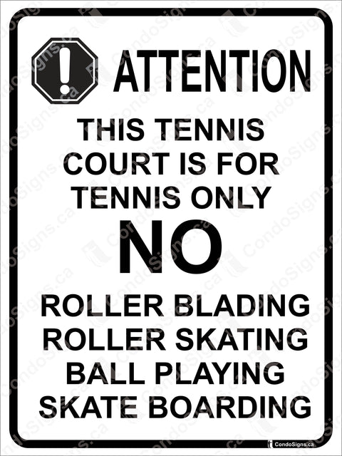 Tennis Court Reminder