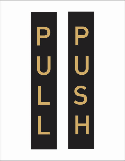 Push & Pull Set (Black & Gold)