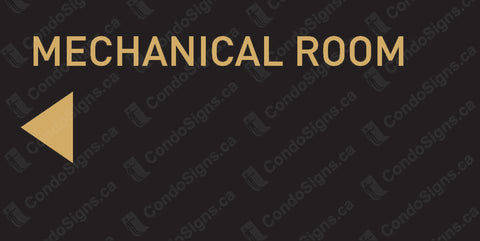 Mechanical Room, Left-Facing Arrow
