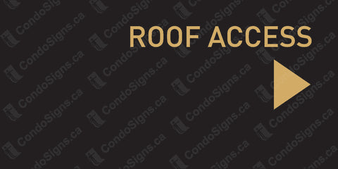 Roof Access, Right-Facing Arrow