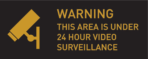 Warning, This Area is Under Video Surveillance