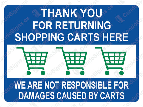 Thank You For Returning Shopping Carts Here