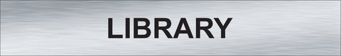 Library Door Plate (12" x 2")