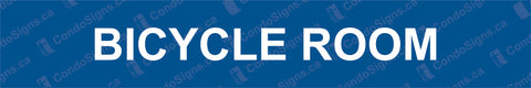 Bicycle Room Door Plate (12" x 2")