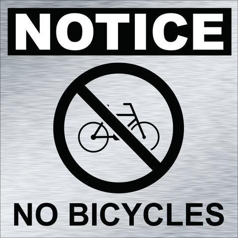 No Bicycles Permitted (6" x 6")