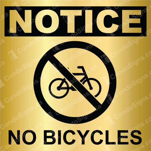 No Bicycles Permitted (6" x 6")