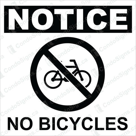 No Bicycles Permitted (6" x 6")