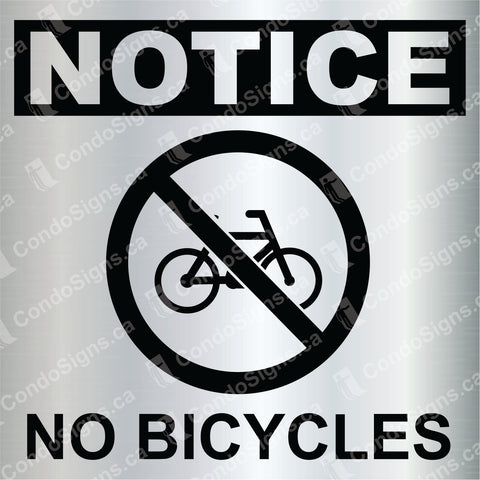 No Bicycles Permitted (6" x 6")