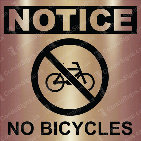 No Bicycles Permitted (6" x 6")