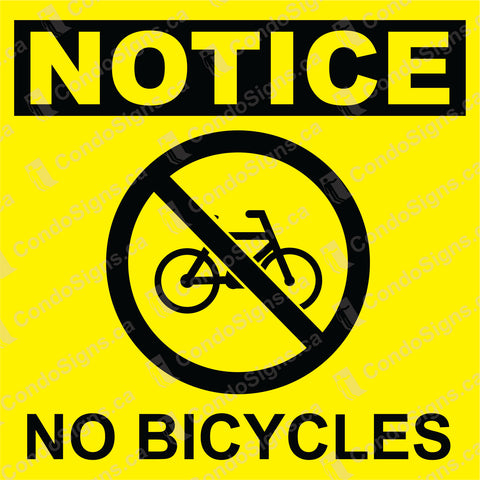 No Bicycles Permitted (6" x 6")