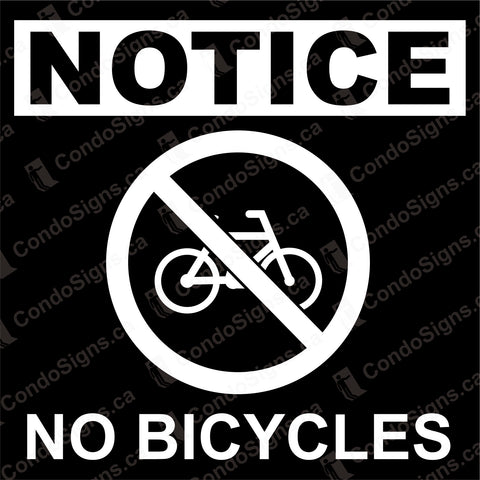 No Bicycles Permitted (6" x 6")