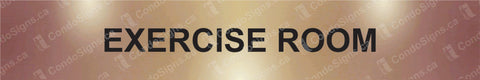 Exercise Room Doorplate