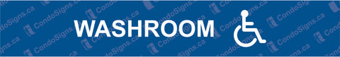 Washroom with Accessible Logo
