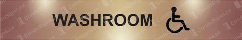 Washroom with Accessible Logo