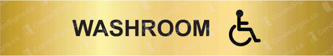 Washroom with Accessible Logo