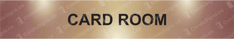 Card Room Door Plate (12" x 2")