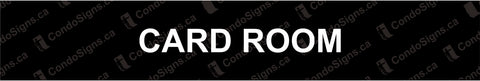 Card Room Door Plate (12" x 2")