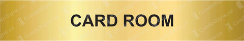 Card Room Door Plate (12" x 2")