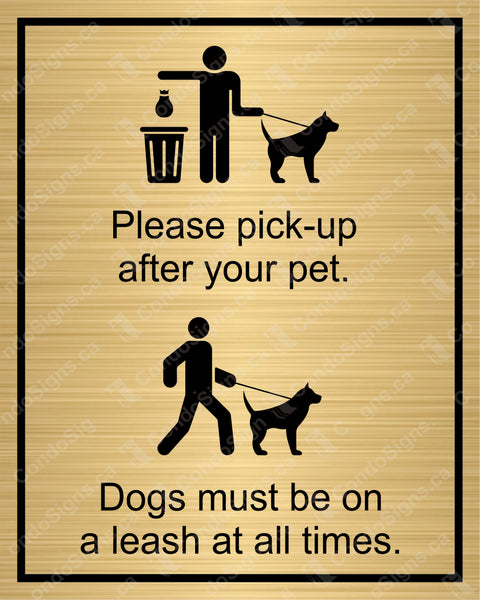 PLEASE PICK-UP AFTER YOUR PET- Laser Engraved