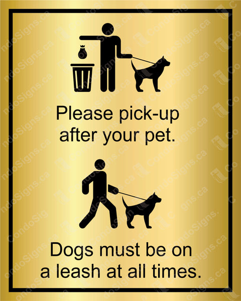 PLEASE PICK-UP AFTER YOUR PET- Laser Engraved