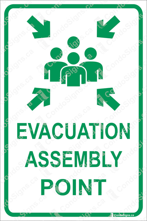 Evacuation Assembly Point (Portrait)