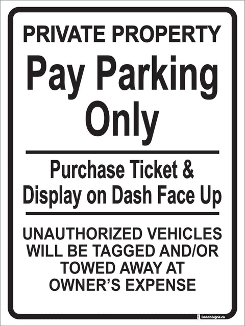 Pay Parking Only