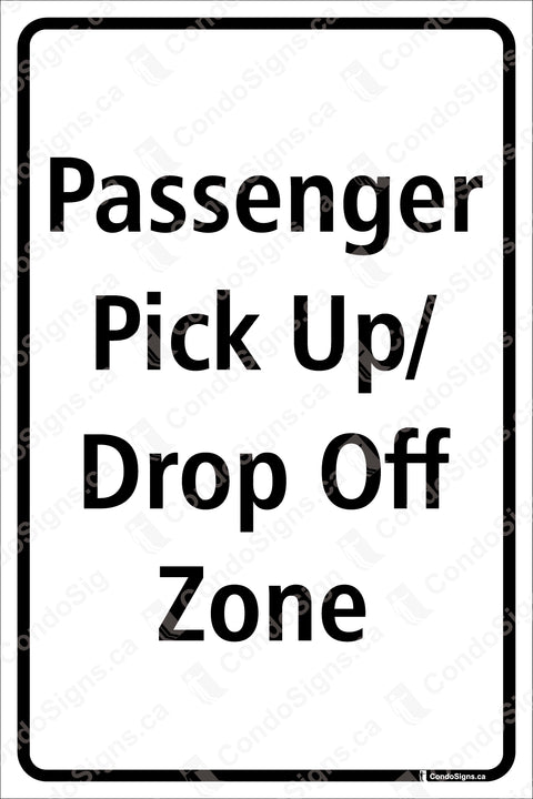 PASSENGER PICK UP/ DROP OFF ZONE