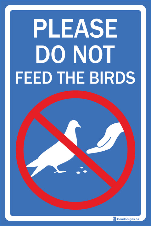 Please Do Not Feed the Birds with Picto