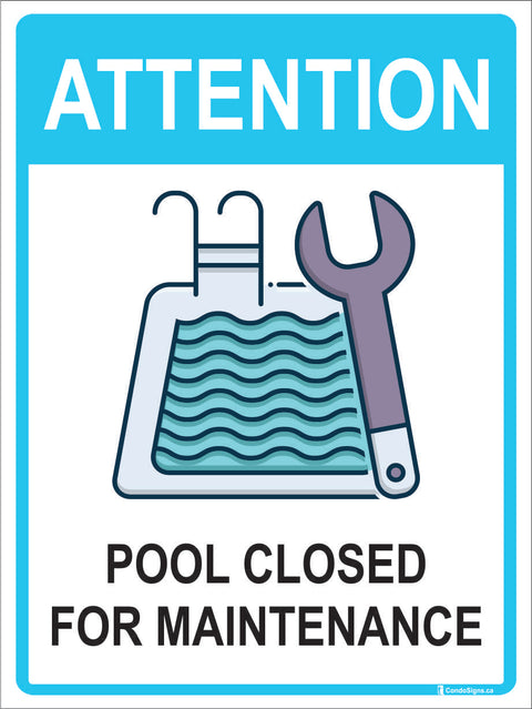 Attention: Pool Closed for Maintenance
