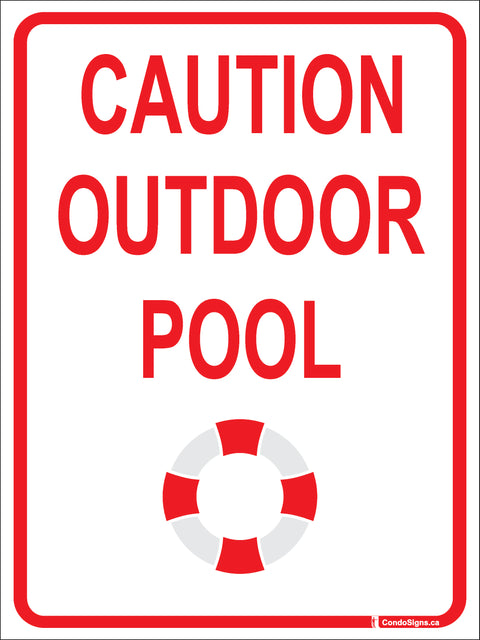 Caution: Outdoor Pool
