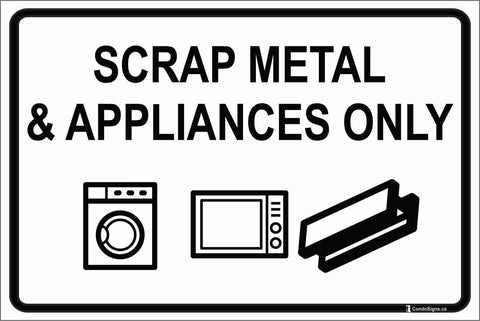 Scrap Metal and Appliances Only