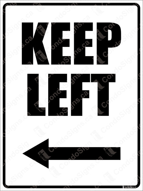 Keep Left with Arrow