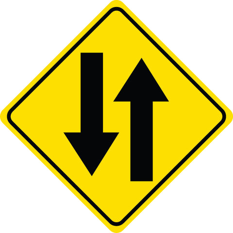 Two Way Traffic on Yellow