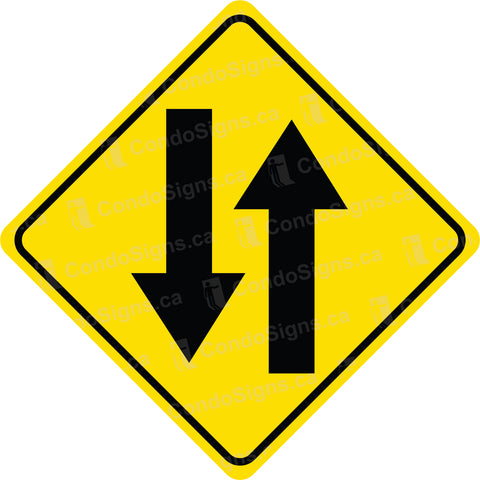 Two Way Traffic on Yellow