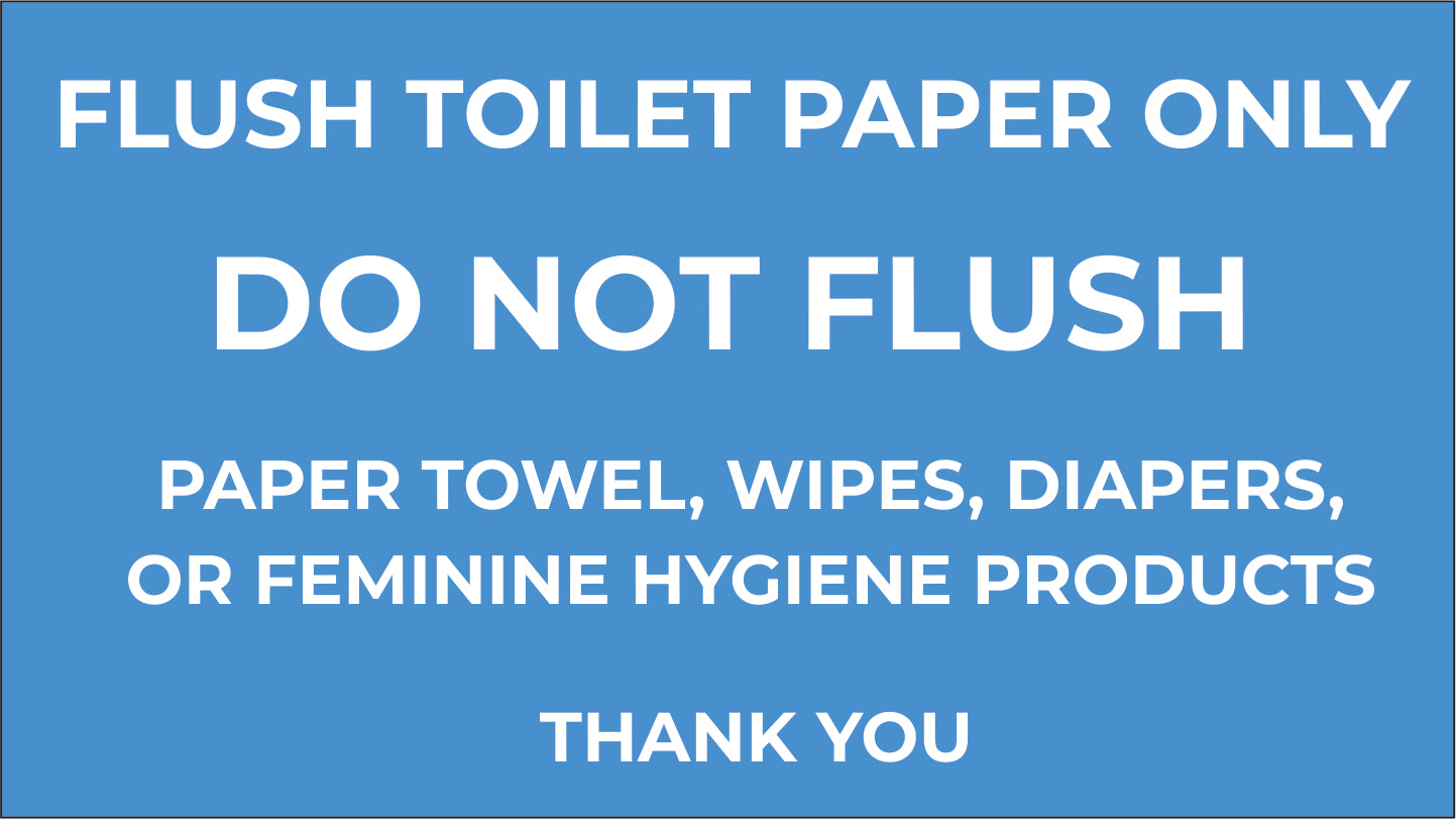 Flush Toilet Paper Only The CondoSigns Store