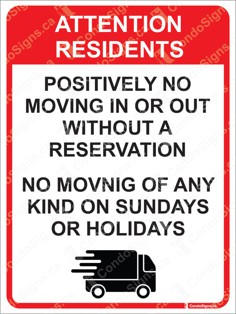 Moving Room Regulations