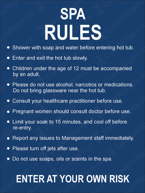 Spa Rules