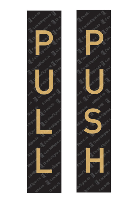 Push & Pull Set (Black & Gold)