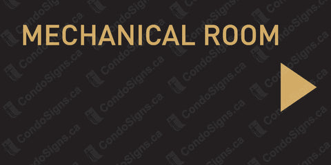 Mechanical Room, Right-Facing Arrow