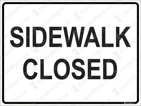 Sidewalk Closed