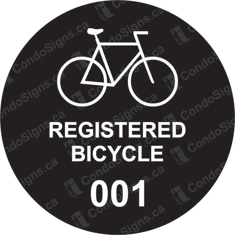 Registered Bicycle Decals/Stickers