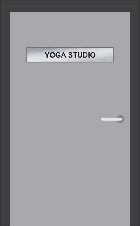 Yoga Studio Door Plate (12" x 2")