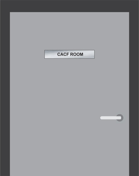 CACF Room Door Plate (12" x 2")