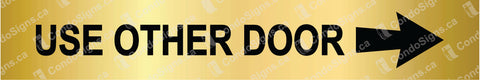 Use Other Door with Right Facing Arrow