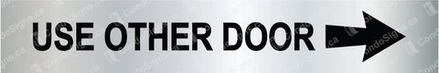 Use Other Door with Right Facing Arrow