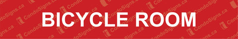 Bicycle Room Door Plate (12" x 2")