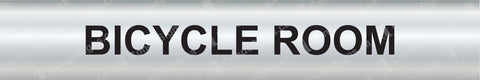 Bicycle Room Door Plate (12" x 2")
